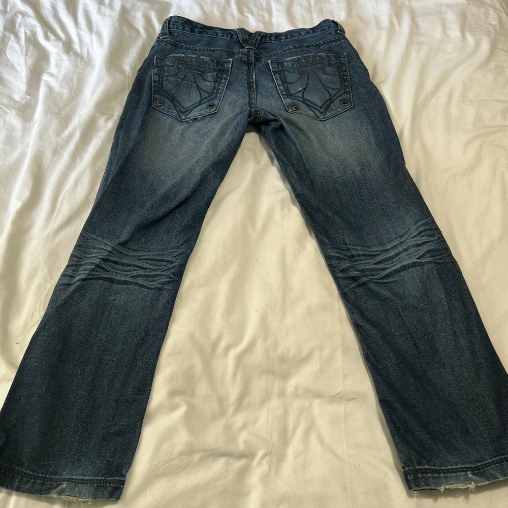 Men's slim straight decree jeans